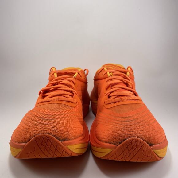 Topo Ultrafly 5 Running Shoes Mens Size 11.5 Orange Mango Knit Athletic Low - Picture 2 of 11
